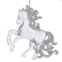 Украшение новогоднеe "Лошадь", L10 W3 H9,5 см оптом