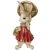 Фигурка декоративная "Зайка", L11,5 W10,5 H20 см оптом
