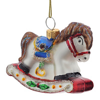 Украшение новогоднее "Лошадка", L7 W3 H6 см оптом