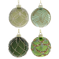 Украшение новогоднее "Шар", D 8 см, L8 W8 H9 см оптом