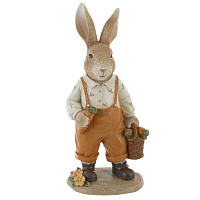 Фигурка декоративная "Заяц", L11 W9 H22,5 см оптом