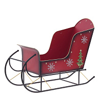 Фигурка декоративная "Сани", L66 W26 H52 см оптом