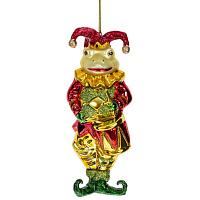 Украшение новогоднее "Лягушка", L5,5 W5 H15 см оптом