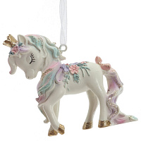 Фигурка декоративная подвесная "Лошадка", L8 W2,5 H7,5 см оптом