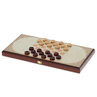 Игра настольная 2 в 1 ( шашки, нарды) "Белые лошади", L50 W25 H4 см оптом