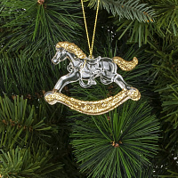 Украшение новогоднее "Лошадка", L8 W0,7 H7 см оптом