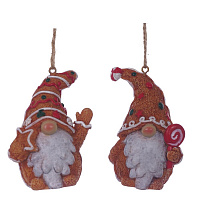 Фигурка декоративная подвесная "Гном",  L5 W3,5 H7 см, 2в. оптом