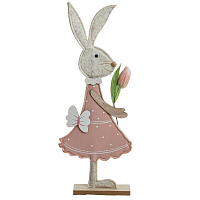 Фигурка декоративная "Заяц", L13,5 W4 H36,5 см оптом