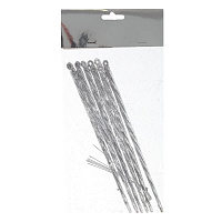 Набор из 6 шт: Изделие декоративное подвесное "Сосулька", L5 W0,7 H19 см оптом