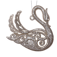 Украшение новогоднее "Лебедь", L9,5 W4 H9 см оптом