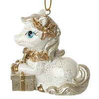 Фигурка декоративная подвесная "Лошадка", L6 W3 H6,5 см оптом