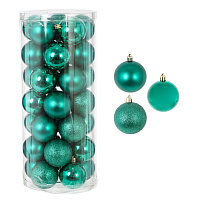 Набор из 35шт Украшение новогоднее "Шар", D 6 см, L16 W16 H36 см оптом