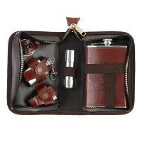 Набор с фляжкой 220 мл, 5 в 1, L11 W7 H18,5 см оптом