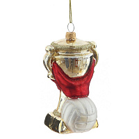 Украшение новогоднее "Кубок", L6 W6 H11,5 см оптом
