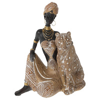 Фигурка декоративная "Африканка", L17 W14 H23 см оптом