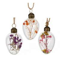 Набор из 6-ти изделий декоративных подвесных "Яйцо пасхальное" (4*6), D 4 см, L13 W16 H4 см оптом