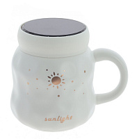 Кружка с крышкой, 450 мл, L13 W9,5 H11 см оптом