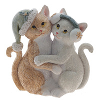 Фигурка декоративная "Кошечки", L9 W4,5 H8,5 см оптом
