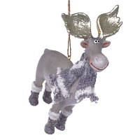 Фигурка декоративная подвесная "Олень", L8 W4,5 H13 см оптом