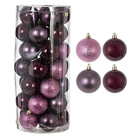 Набор из 35шт Украшение новогоднее "Шар", D 6 см, L16 W16 H36 см оптом