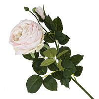 Цветок искусственный с каплями росы "Роза", L13 W14 H64 см оптом