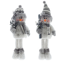 Снеговик, L22 W13 H60/57 см, 2в. Снеговик, L22 W13 H60/57 см, 2в. оптом
