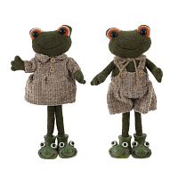 Игрушка набивная "Лягушка", L10 W7,5 H27 см, 2в. оптом