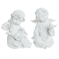 Фигурка декоративная "Ангел", L10,5 W10 H14 см, 2в. оптом