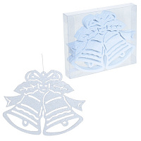 Набор из 4 новогодних украшений, "колокольчики", 15,2 см оптом