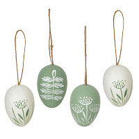 Набор из 6-ти изделий декоративных подвесных "Яйцо" (3,5*5,5), L15 W13 H5 см оптом