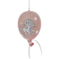 Украшение новогоднее "Воздушный шарик с лошадкой", L7 W7 H11 см оптом