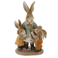 Фигурка декоративная "Зайцы", L11 W6,5 H16,5 см оптом
