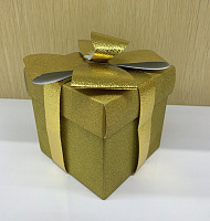 Коробка подарочная (бумага 350г/м2), L25 W25 H25 см оптом