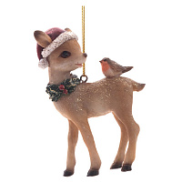Изделие декоративное подвесное "Олень", L6,5 W2 H9,5 см оптом