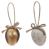 Набор из 6-ти изделий декоративных подвесных "Яйцо" (4*6,5), L17 W8,5 H4 см оптом