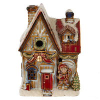 Фигурка декоративная с подсвет "Домик" (AAx2, н/п), L10,5 W8,5 H14,5 см оптом