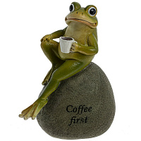 Фигурка декоративная "Лягушка", L10 W6 H15 см оптом