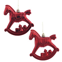 Набор из 2шт, Украшение новогоднее "Лошадка", L11 W5 H10 см оптом