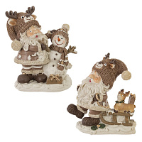 Фигурка декоративная "Дед Мороз", L11,5 W7 H12 см, 2в. оптом