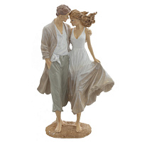 Фигурка декоративная "Влюбленная пара", L14,5 W8 H25 см оптом