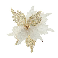 Цветок искусственный "Пуансеттия", L29 W29 H33,5 см оптом