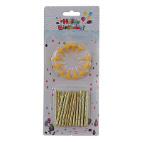 Набор из 24-х свечей для торта, L8,5 W1,2 H20 см оптом