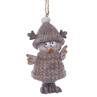 Фигурка декоративная подвесная "Сова", L5 W4,5 H10 см оптом