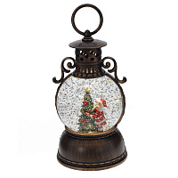 Изделие декоративное "Фонарь" (подсветка, муз, вьюга, 3хААА, н/п + USB), D 10 см, L11 W11 H24 см оптом
