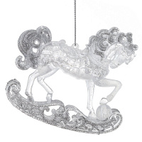 Украшение новогоднее "Лошадка", L10,5 W3 H9,5 см оптом