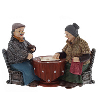 Фигурка декоративная "Бабушка с дедушкой", L18,5 W9 H14 см оптом