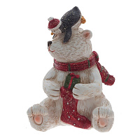 Фигурка декоративная "Медвежонок", L6,5 W6 H8 см оптом