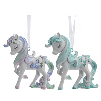 Фигурка декоративная подвесная "Лошадка", L7,5 W2 H8 см, 2в. оптом