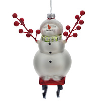 Украшение новогоднее "Снеговик", L11 W8 H14 см оптом