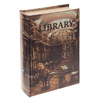 Шкатулка-книга с кодовым замком, L18 W7 H27 см оптом